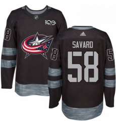 Mens Adidas Columbus Blue Jackets 58 David Savard Premier Black 1917 2017 100th Anniversary NHL Jersey Mens Adidas Columbus Blue Jackets 58 David Savard Premier Black 1917 2017 100th Anniversary NHL Jersey