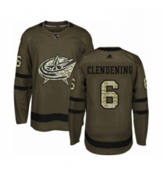 Mens Adidas Columbus Blue Jackets 6 Adam Clendening Authentic Green Salute to Service NHL Jersey Mens Adidas Columbus Blue Jackets 6 Adam Clendening Authentic Green Salute to Service NHL Jersey