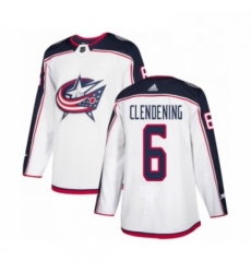 Mens Adidas Columbus Blue Jackets 6 Adam Clendening Authentic White Away NHL Jersey Mens Adidas Columbus Blue Jackets 6 Adam Clendening Authentic White Away NHL Jersey