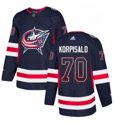Mens Adidas Columbus Blue Jackets 70 Joonas Korpisalo Authentic Navy Blue Drift Fashion NHL Jersey Mens Adidas Columbus Blue Jackets 70 Joonas Korpisalo Authentic Navy Blue Drift Fashion NHL Jersey