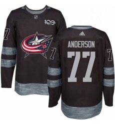 Mens Adidas Columbus Blue Jackets 77 Josh Anderson Authentic Black 1917 2017 100th Anniversary NHL Jersey Mens Adidas Columbus Blue Jackets 77 Josh Anderson Authentic Black 1917 2017 100th Anniversary NHL Jersey