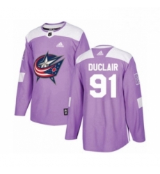 Mens Adidas Columbus Blue Jackets 91 Anthony Duclair Authentic Purple Fights Cancer Practice NHL Jersey Mens Adidas Columbus Blue Jackets 91 Anthony Duclair Authentic Purple Fights Cancer Practice NHL Jersey