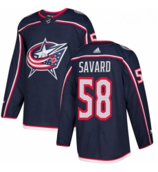 Youth Adidas Columbus Blue Jackets 58 David Savard Authentic Navy Blue Home NHL Jersey Youth Adidas Columbus Blue Jackets 58 David Savard Authentic Navy Blue Home NHL Jersey