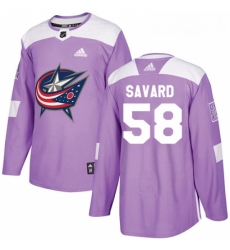 Youth Adidas Columbus Blue Jackets 58 David Savard Authentic Purple Fights Cancer Practice NHL Jersey Youth Adidas Columbus Blue Jackets 58 David Savard Authentic Purple Fights Cancer Practice NHL Jersey