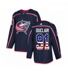 Youth Adidas Columbus Blue Jackets 91 Anthony Duclair Authentic Navy Blue USA Flag Fashion NHL Jersey Youth Adidas Columbus Blue Jackets 91 Anthony Duclair Authentic Navy Blue USA Flag Fashion NHL Jersey