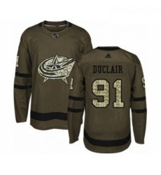 Youth Adidas Columbus Blue Jackets 91 Anthony Duclair Premier Green Salute to Service NHL Jersey Youth Adidas Columbus Blue Jackets 91 Anthony Duclair Premier Green Salute to Service NHL Jersey