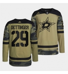 Men Dallas Stars 29 Jake Oettinger 2022 Camo Military Appreciation Night Stitched jersey Men Dallas Stars 29 Jake Oettinger 2022 Camo Military Appreciation Night Stitched jersey