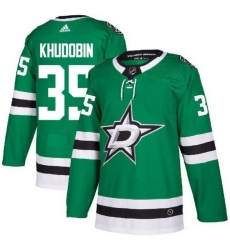 Men Dallas Stars 35 Anton Khudobin Green Adidas Jersey Men Dallas Stars 35 Anton Khudobin Green Adidas Jersey