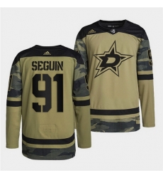 Men Dallas Stars 91 Tyler Seguin 2022 Camo Military Appreciation Night Stitched jersey Men Dallas Stars 91 Tyler Seguin 2022 Camo Military Appreciation Night Stitched jersey