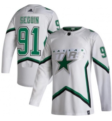 Men Dallas Stars 91 Tyler Seguin White 2020 21 Reverse Retro Adidas Jersey Men Dallas Stars 91 Tyler Seguin White 2020 21 Reverse Retro Adidas Jersey