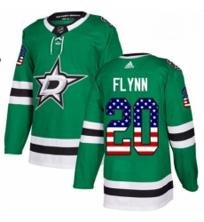 Mens Adidas Dallas Stars 20 Brian Flynn Authentic Green USA Flag Fashion NHL Jersey Mens Adidas Dallas Stars 20 Brian Flynn Authentic Green USA Flag Fashion NHL Jersey