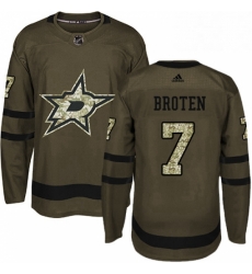 Mens Adidas Dallas Stars 7 Neal Broten Authentic Green Salute to Service NHL Jersey Mens Adidas Dallas Stars 7 Neal Broten Authentic Green Salute to Service NHL Jersey