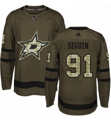 Mens Adidas Dallas Stars 91 Tyler Seguin Authentic Green Salute to Service NHL Jersey Mens Adidas Dallas Stars 91 Tyler Seguin Authentic Green Salute to Service NHL Jersey