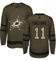 Stars #11 Andrew Cogliano Green Salute to Service Stitched Hockey Jersey Stars #11 Andrew Cogliano Green Salute to Service Stitched Hockey Jersey