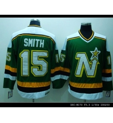 Stars #15 Bobby Smith Stitched Green CCM Throwback NHL Jersey Stars #15 Bobby Smith Stitched Green CCM Throwback NHL Jersey