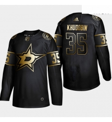 Stars 35 Anton Khudobin Black Gold Adidas Jersey Stars 35 Anton Khudobin Black Gold Adidas Jersey