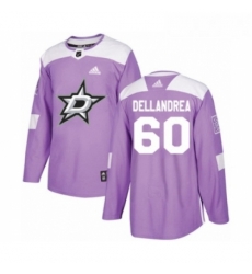 Youth Adidas Dallas Stars 60 Ty Dellandrea Authentic Purple Fights Cancer Practice NHL Jersey Youth Adidas Dallas Stars 60 Ty Dellandrea Authentic Purple Fights Cancer Practice NHL Jersey