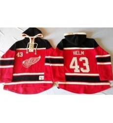 Detroit Red Wings 43 Darren Helm Red Sawyer Hooded Sweatshirt Stitched NHL Jersey Detroit Red Wings 43 Darren Helm Red Sawyer Hooded Sweatshirt Stitched NHL Jersey