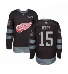 Mens Adidas Detroit Red Wings 15 Chris Terry Authentic Black 1917 2017 100th Anniversary NHL Jersey Mens Adidas Detroit Red Wings 15 Chris Terry Authentic Black 1917 2017 100th Anniversary NHL Jersey