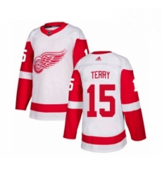 Mens Adidas Detroit Red Wings 15 Chris Terry Authentic White Away NHL Jersey Mens Adidas Detroit Red Wings 15 Chris Terry Authentic White Away NHL Jersey
