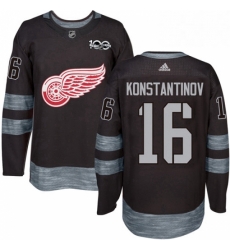Mens Adidas Detroit Red Wings 16 Vladimir Konstantinov Premier Black 1917 2017 100th Anniversary NHL Jersey Mens Adidas Detroit Red Wings 16 Vladimir Konstantinov Premier Black 1917 2017 100th Anniversary NHL Jersey