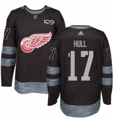 Mens Adidas Detroit Red Wings 17 Brett Hull Premier Black 1917 2017 100th Anniversary NHL Jersey Mens Adidas Detroit Red Wings 17 Brett Hull Premier Black 1917 2017 100th Anniversary NHL Jersey