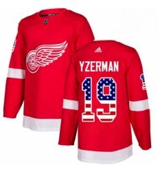 Mens Adidas Detroit Red Wings 19 Steve Yzerman Authentic Red USA Flag Fashion NHL Jersey Mens Adidas Detroit Red Wings 19 Steve Yzerman Authentic Red USA Flag Fashion NHL Jersey