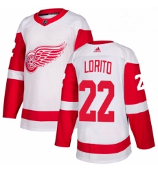 Mens Adidas Detroit Red Wings 22 Matthew Lorito Authentic White Away NHL Jersey Mens Adidas Detroit Red Wings 22 Matthew Lorito Authentic White Away NHL Jersey