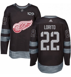 Mens Adidas Detroit Red Wings 22 Matthew Lorito Premier Black 1917 2017 100th Anniversary NHL Jersey Mens Adidas Detroit Red Wings 22 Matthew Lorito Premier Black 1917 2017 100th Anniversary NHL Jersey