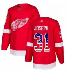 Mens Adidas Detroit Red Wings 31 Curtis Joseph Authentic Red USA Flag Fashion NHL Jersey Mens Adidas Detroit Red Wings 31 Curtis Joseph Authentic Red USA Flag Fashion NHL Jersey