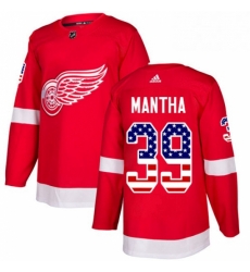 Mens Adidas Detroit Red Wings 39 Anthony Mantha Authentic Red USA Flag Fashion NHL Jersey Mens Adidas Detroit Red Wings 39 Anthony Mantha Authentic Red USA Flag Fashion NHL Jersey