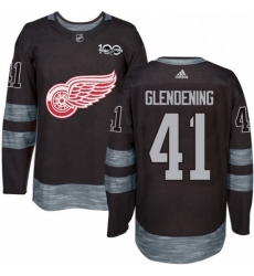 Mens Adidas Detroit Red Wings 41 Luke Glendening Authentic Black 1917 2017 100th Anniversary NHL Jersey Mens Adidas Detroit Red Wings 41 Luke Glendening Authentic Black 1917 2017 100th Anniversary NHL Jersey