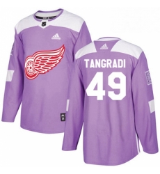 Mens Adidas Detroit Red Wings 49 Eric Tangradi Authentic Purple Fights Cancer Practice NHL Jersey Mens Adidas Detroit Red Wings 49 Eric Tangradi Authentic Purple Fights Cancer Practice NHL Jersey