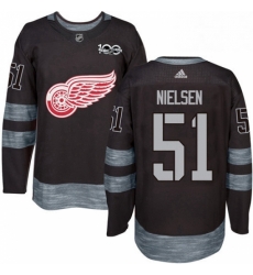 Mens Adidas Detroit Red Wings 51 Frans Nielsen Premier Black 1917 2017 100th Anniversary NHL Jersey Mens Adidas Detroit Red Wings 51 Frans Nielsen Premier Black 1917 2017 100th Anniversary NHL Jersey