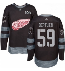 Mens Adidas Detroit Red Wings 59 Tyler Bertuzzi Authentic Black 1917 2017 100th Anniversary NHL Jersey Mens Adidas Detroit Red Wings 59 Tyler Bertuzzi Authentic Black 1917 2017 100th Anniversary NHL Jersey