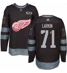 Mens Adidas Detroit Red Wings 71 Dylan Larkin Premier Black 1917 2017 100th Anniversary NHL Jersey Mens Adidas Detroit Red Wings 71 Dylan Larkin Premier Black 1917 2017 100th Anniversary NHL Jersey
