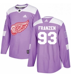 Mens Adidas Detroit Red Wings 93 Johan Franzen Authentic Purple Fights Cancer Practice NHL Jersey Mens Adidas Detroit Red Wings 93 Johan Franzen Authentic Purple Fights Cancer Practice NHL Jersey