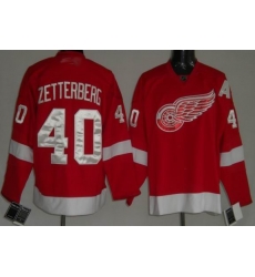 RBK Detoit Red Wings #40 Henrik Zetterberg Red RBK Detoit Red Wings #40 Henrik Zetterberg Red