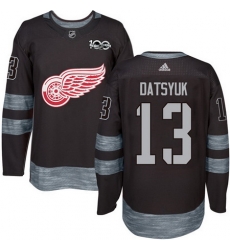 Red Wings #13 Pavel Datsyuk Black 1917 2017 100th Anniversary Stitched NHL Jersey Red Wings #13 Pavel Datsyuk Black 1917 2017 100th Anniversary Stitched NHL Jersey