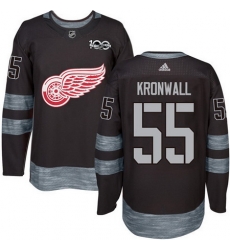 Red Wings #55 Niklas Kronwall Black 1917 2017 100th Anniversary Stitched NHL Jersey Red Wings #55 Niklas Kronwall Black 1917 2017 100th Anniversary Stitched NHL Jersey