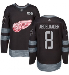 Red Wings #8 Justin Abdelkader Black 1917 2017 100th Anniversary Stitched NHL Jersey Red Wings #8 Justin Abdelkader Black 1917 2017 100th Anniversary Stitched NHL Jersey