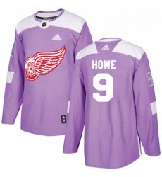 Youth Adidas Detroit Red Wings 9 Gordie Howe Authentic Purple Fights Cancer Practice NHL Jersey Youth Adidas Detroit Red Wings 9 Gordie Howe Authentic Purple Fights Cancer Practice NHL Jersey