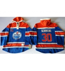 Edmonton Oilers #30 Ben Scrivens Light Blue Sawyer Hooded Sweatshirt Stitched NHL Jersey Edmonton Oilers #30 Ben Scrivens Light Blue Sawyer Hooded Sweatshirt Stitched NHL Jersey