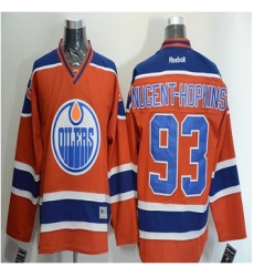 Edmonton Oilers #93 Nugent-Hopkins Orange Stitched NHL Jersey Edmonton Oilers #93 Nugent-Hopkins Orange Stitched NHL Jersey