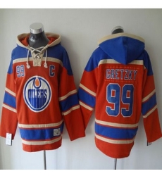 Edmonton Oilers #99 Wayne Gretzky Orange Sawyer Hooded Sweatshirt Stitched NHL Jersey Edmonton Oilers #99 Wayne Gretzky Orange Sawyer Hooded Sweatshirt Stitched NHL Jersey