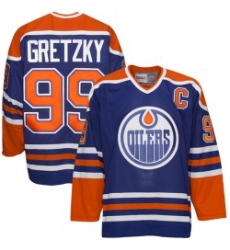 Edmonton Oilers 99 Wayne Gretzky Royal Blue Heroes of Hockey Jersey Edmonton Oilers 99 Wayne Gretzky Royal Blue Heroes of Hockey Jersey