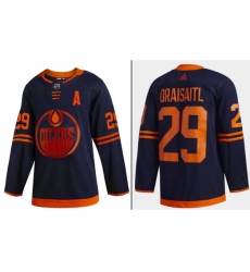 Men Adidas Edmonton Oilers Leon Draisaitl Navy 50th Anniversary Adidas Jersey A patch Men Adidas Edmonton Oilers Leon Draisaitl Navy 50th Anniversary Adidas Jersey A patch