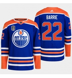 Men Edmonton Oilers 22 Tyson Barrie Royal 2024 Stanley Cup Final Patch Stitched Jersey Men Edmonton Oilers 22 Tyson Barrie Royal 2024 Stanley Cup Final Patch Stitched Jersey