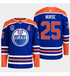 Men Edmonton Oilers 25 Darnell Nurse Royal 2024 Stanley Cup Final Patch Stitched Jersey Men Edmonton Oilers 25 Darnell Nurse Royal 2024 Stanley Cup Final Patch Stitched Jersey