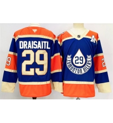Men Edmonton Oilers 29 Leon Draisaitl Royal 2024 25 With A Patch Heritage Classic Primegreen Stitched Jersey Men Edmonton Oilers 29 Leon Draisaitl Royal 2024 25 With A Patch Heritage Classic Primegreen Stitched Jersey